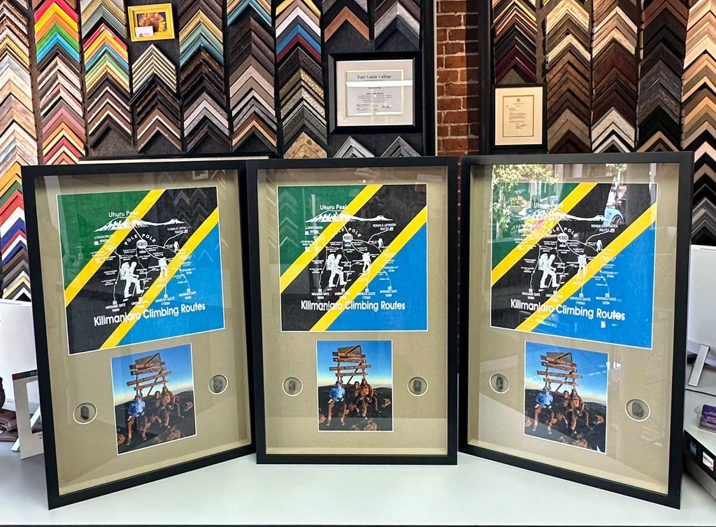 Custom Framed Kilimanjaro Shadowbox 