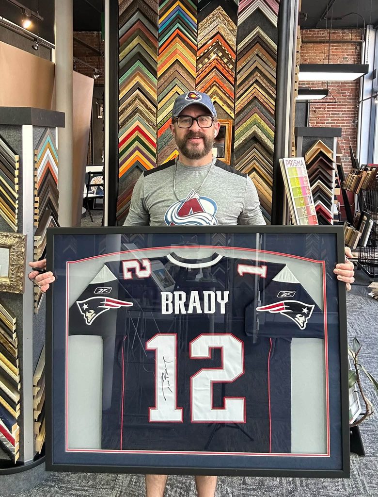 Custom Framed Tom Brady Patriots Jersey 