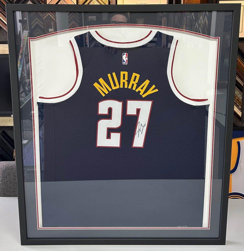 Custom Framed Jamal Murray Nuggets Jersey 