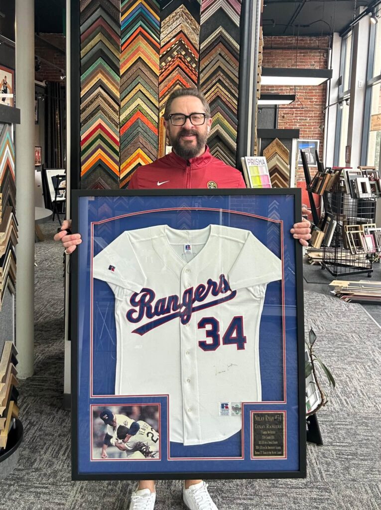 Custom Framed Nolan Ryan Texas Rangers Jersey