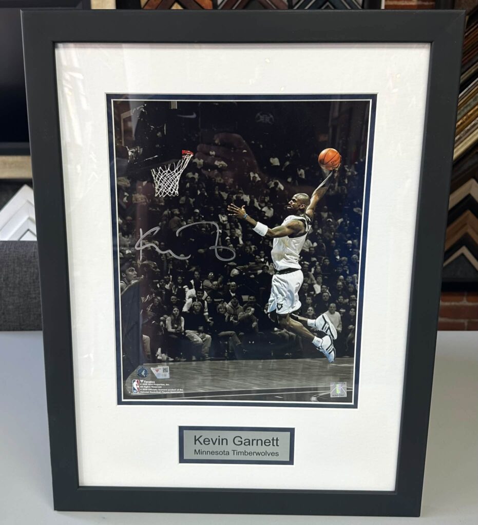Custom Framed Minnesota Timberwolves Signed Photos