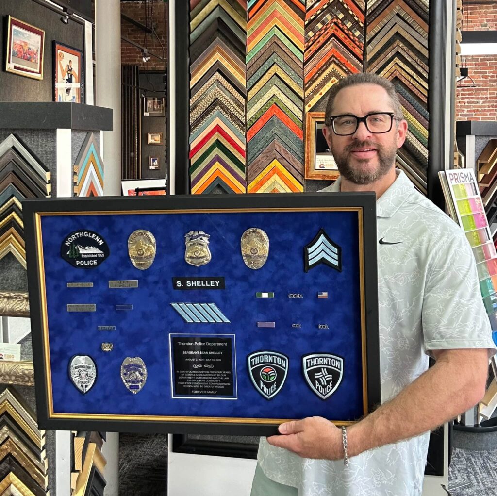 Police Retirement Shadowbox