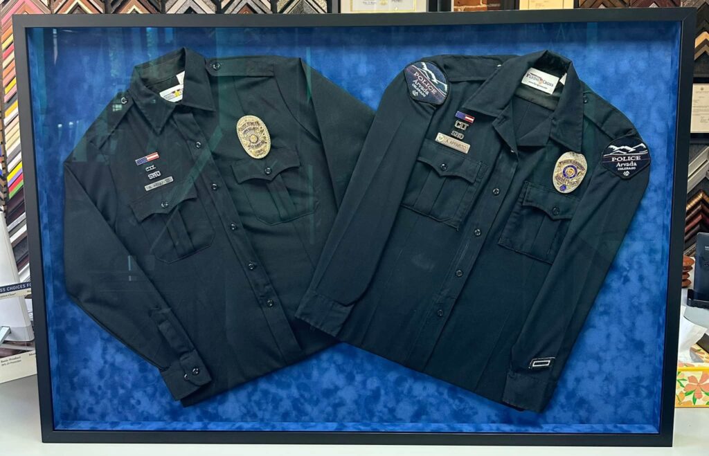 Custom Framed Police Uniforms 