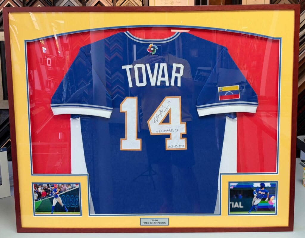 Custom Framed Ezequiel Tovar Team Venezuela Jerseys