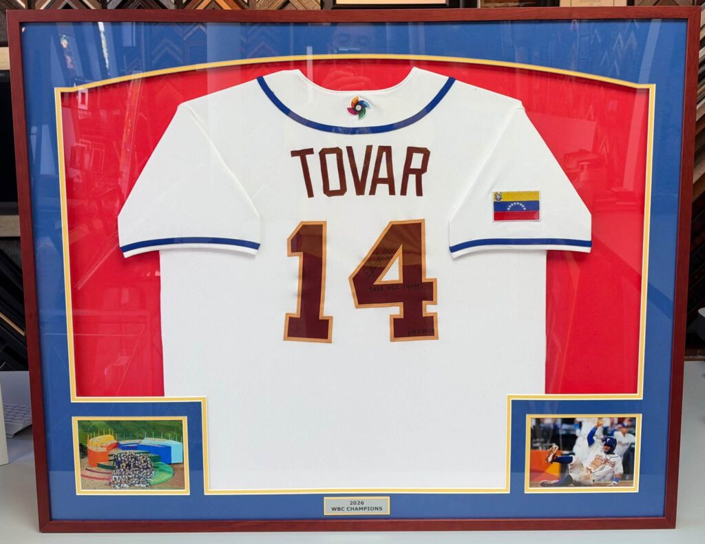 Custom Framed Ezequiel Tovar Team Venezuela Jerseys