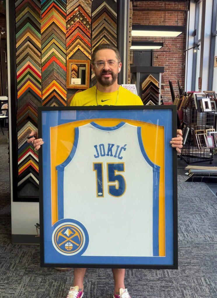 Custom Sports Jersey Framing Denver 