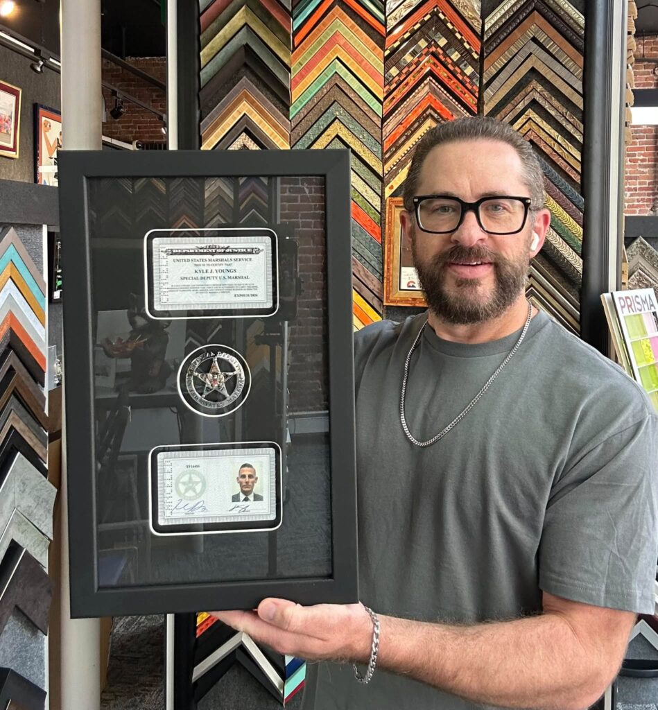 Custom Framed US Marshals Service Shadowbox