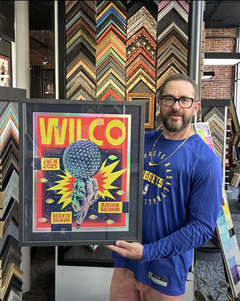 Custom Framed Wilco Concert Poster