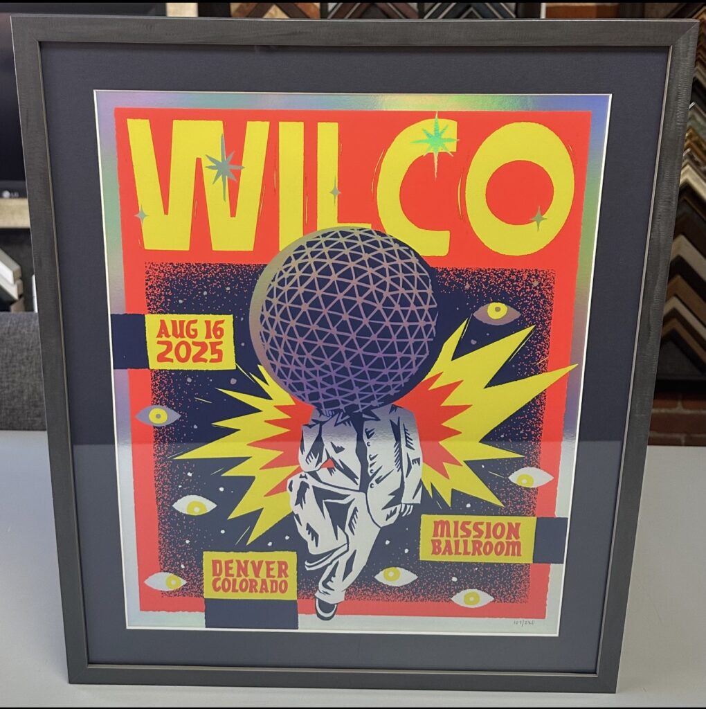 Custom Framed Wilco Concert Poster 